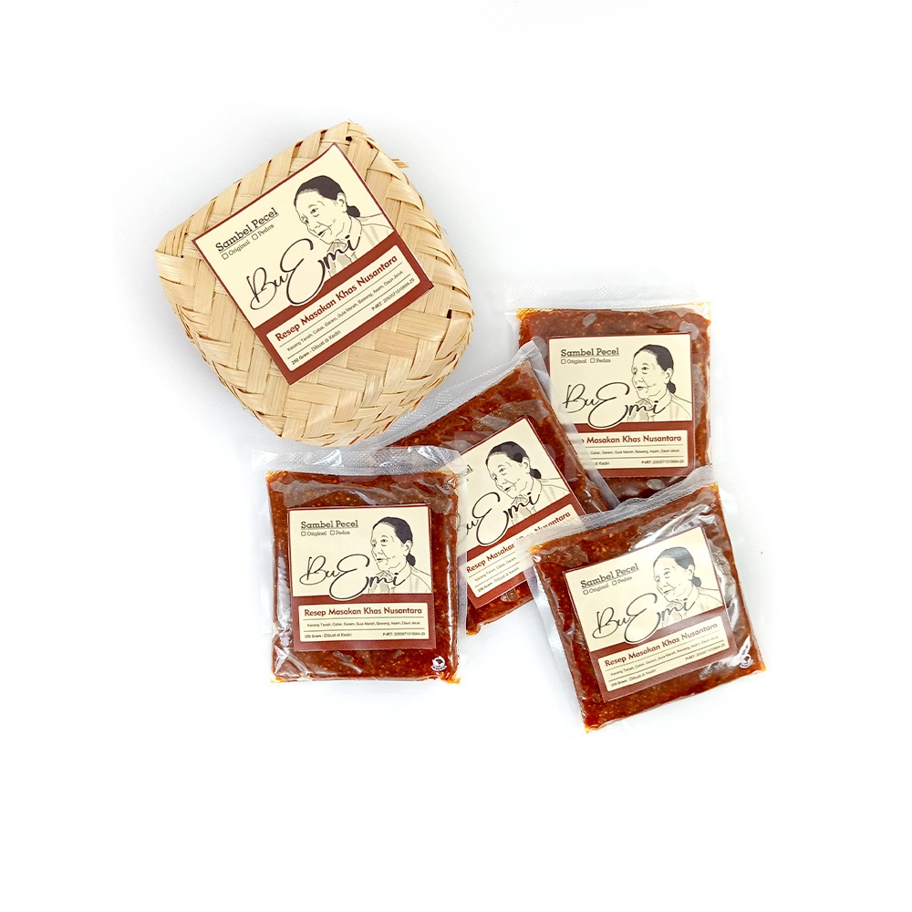 

Sambel Pecel Bu Emi 1 Kg | Paket 4 Pcs | Kemasan Besek