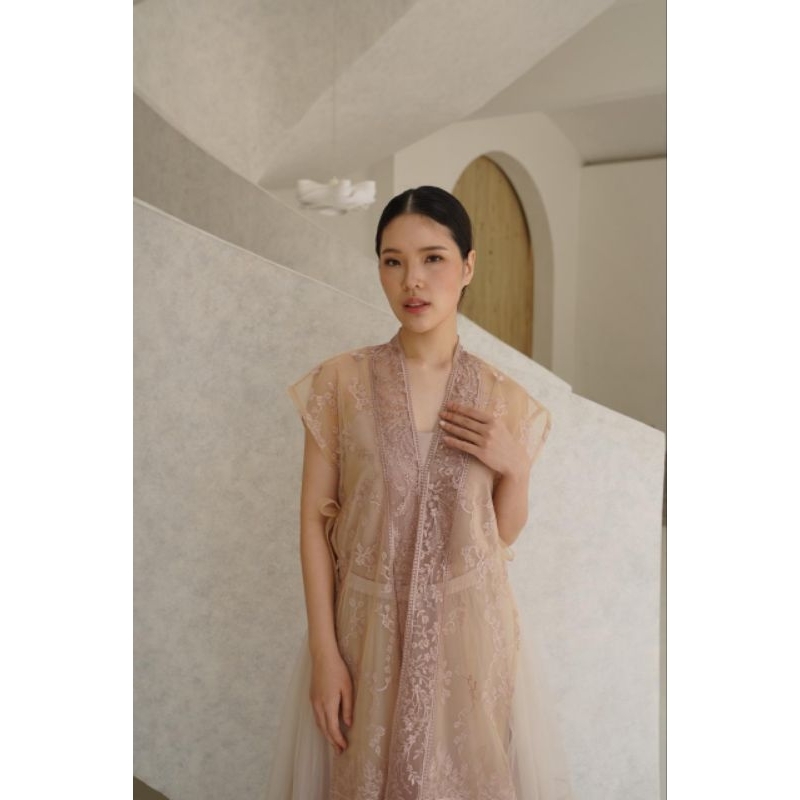 KISAH - Agni Long Vest in Pink