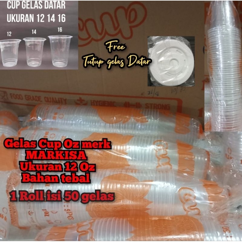Gelas Oz / Cup plastik / Gelas plastik / Gelas markisa / gelas ukuran 12 oz/14 oz/16 oz/22 oz