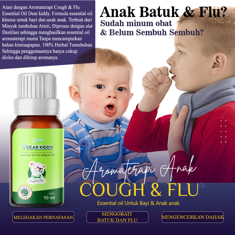 Dear kiddy - Calming Aromatherapy Rub For Cough & Flu - untuk bayi dan anak usia baru lahir sampai 1