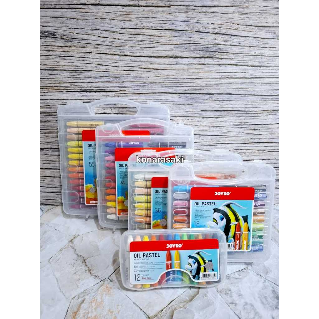 

CRAYON JOYKO OIL PASTEL 55 Warna / 36 Warna / 24 Warna / 18 warna / 12 WARNA / 48 Warna JOYKO