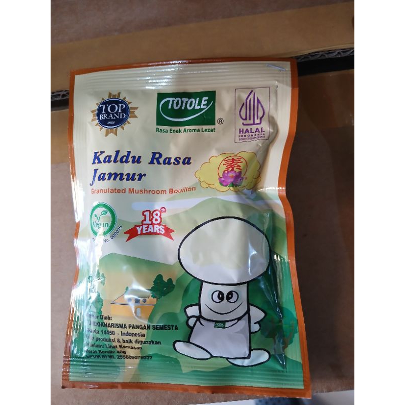 

totole kaldu rasa jamur ukuran 40 gr