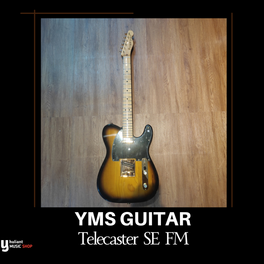 YMS Guitars Storm TL SE Flame Maple Gold Hardwere Original Made In Indonesia