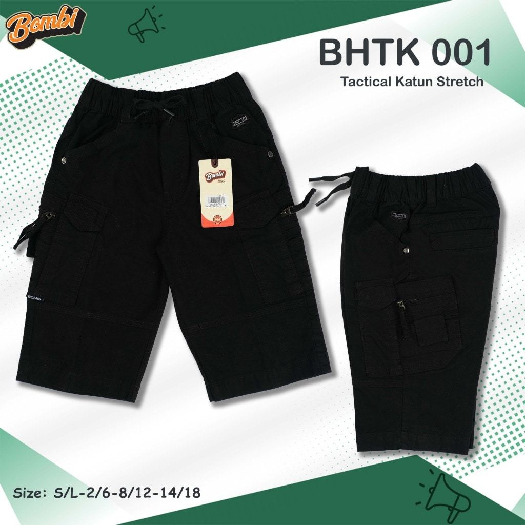 Celana Pendek anak merk BOMBI Cargo Hitam