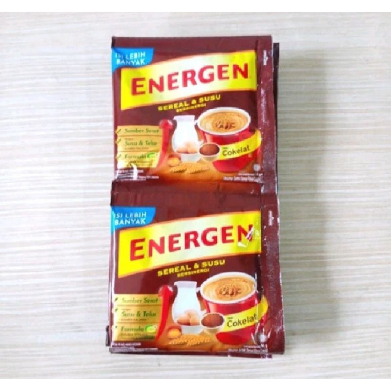 

Energen susu sereal coklat dan vanila 1 renceng isi 10 pcs