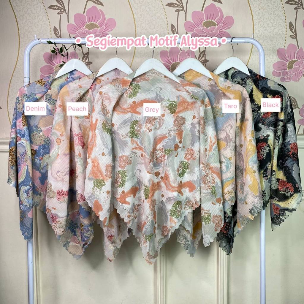 Milyarda Hijab Segi empat Motif Alyssa Series