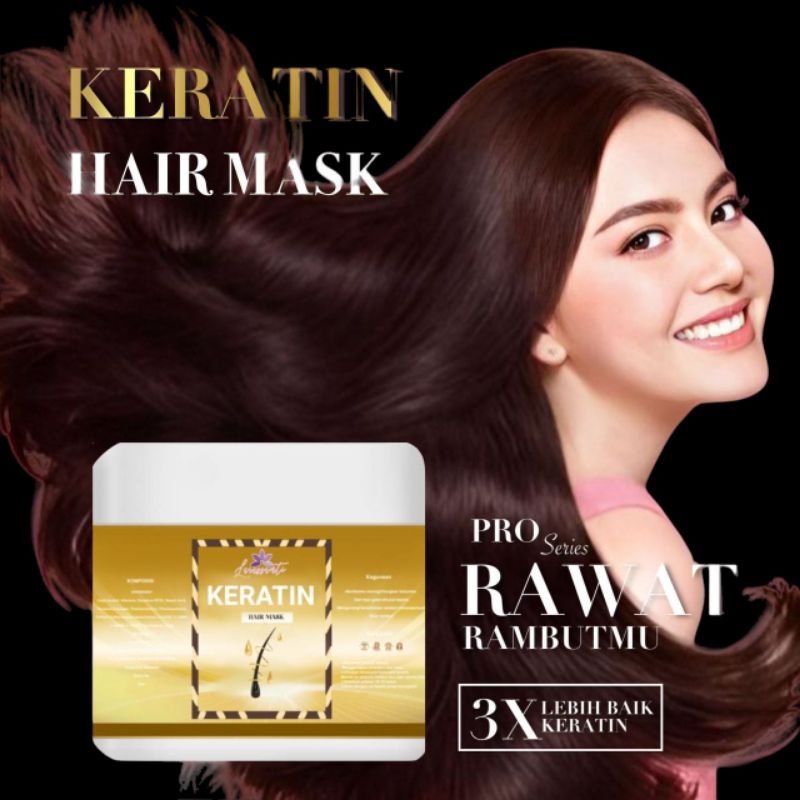 SMOOTHING KERATINE PELURUS RAMBUT TANPA CATOK 250g Kemasan Gold