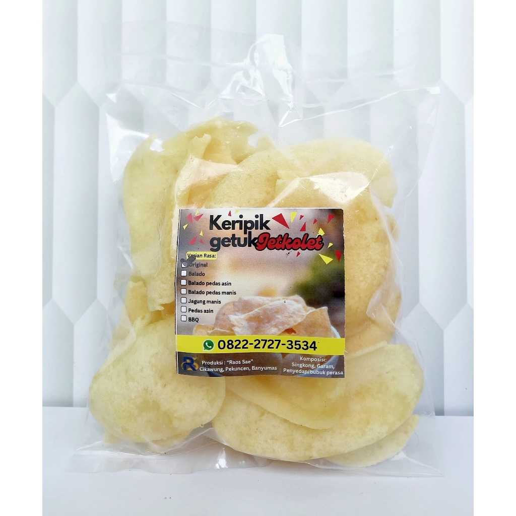 

Keripik Getuk Singkong Jetkolet Khas Magelang Original Ukuran S