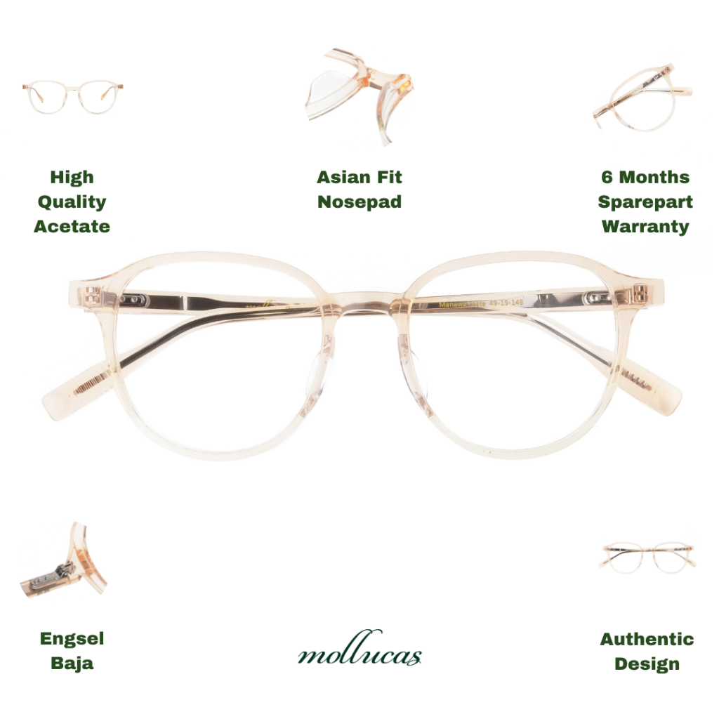 Mollucas - Mollucas Manawa C4 Paste - Frame Kacamata - Pria/Wanita - Minus/Silinder/Plus