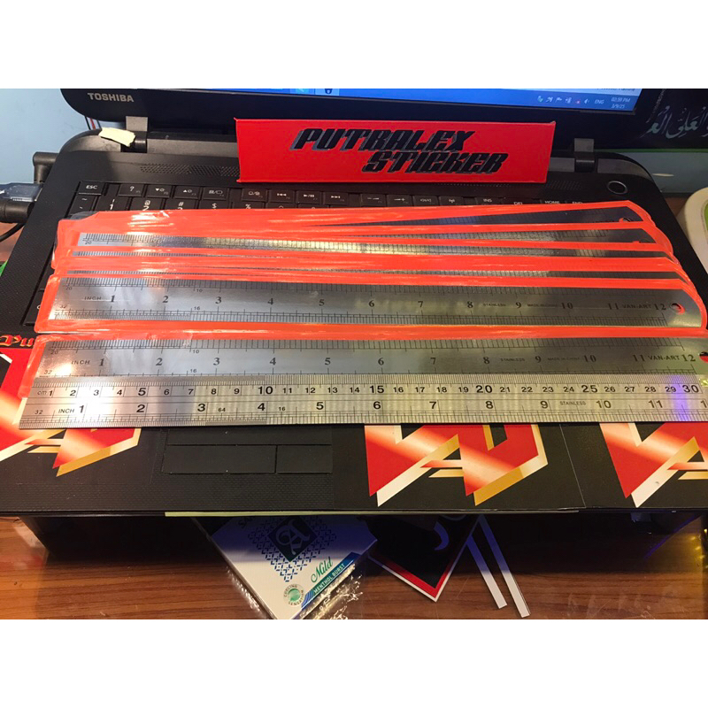 

penggaris besi 30cm penggaris stainless