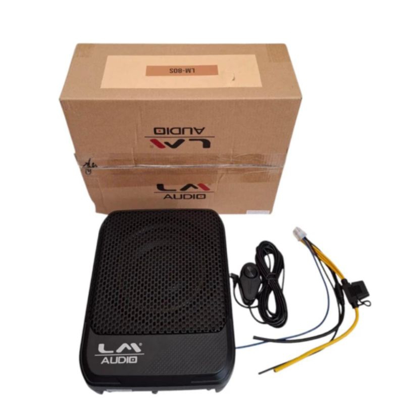 Subwoofer Kolong LM AUDIO 7 inch Aktif Type LM 80 S - Subwoofer Aktif Slim Kolong Jok LM
