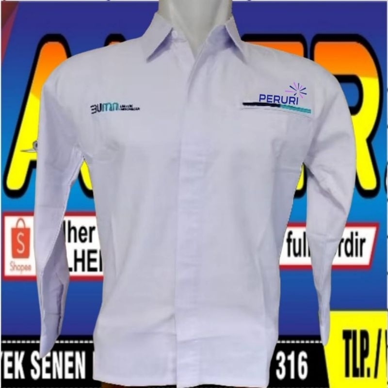 kantong 1 kemeja Peruri baju Peruri seragam Peruri Pdh Peruri Kemeja kerja Peruri baju kerja Peruri 