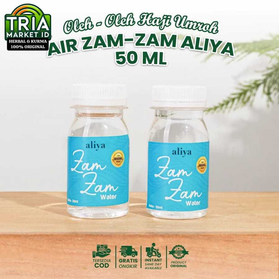 

Air Zam Zam Aliya Kemasan 50ml 100% Asli Mekka