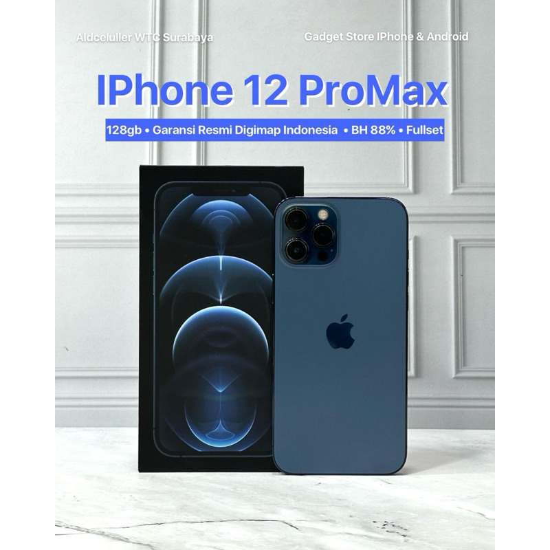 iphone 12 pro max 256gb garansi resmi second