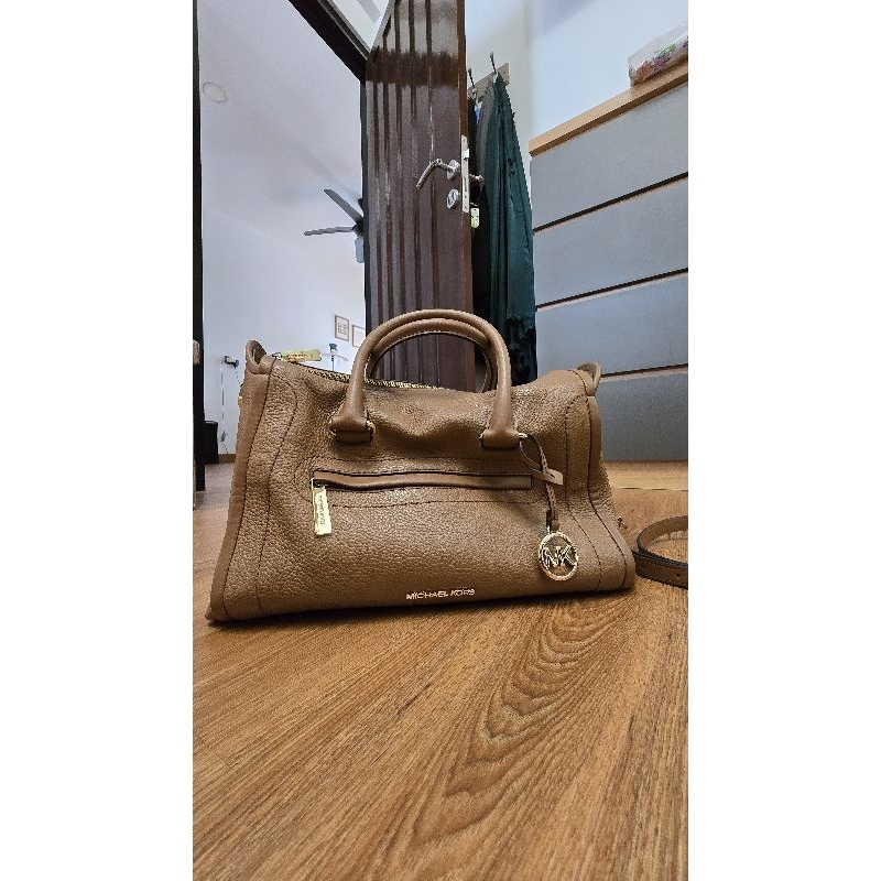 Tas MK carine large satchel brown//tas MK