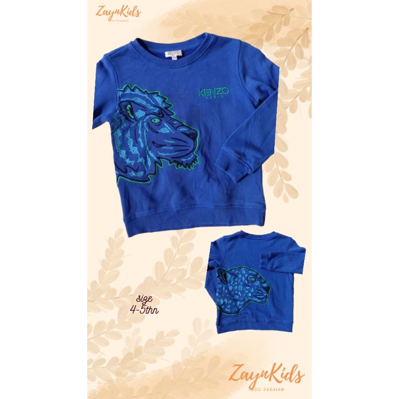 prelove sweater kenzo crewneck kenzo anak, prelove sweater branded crewneck branded