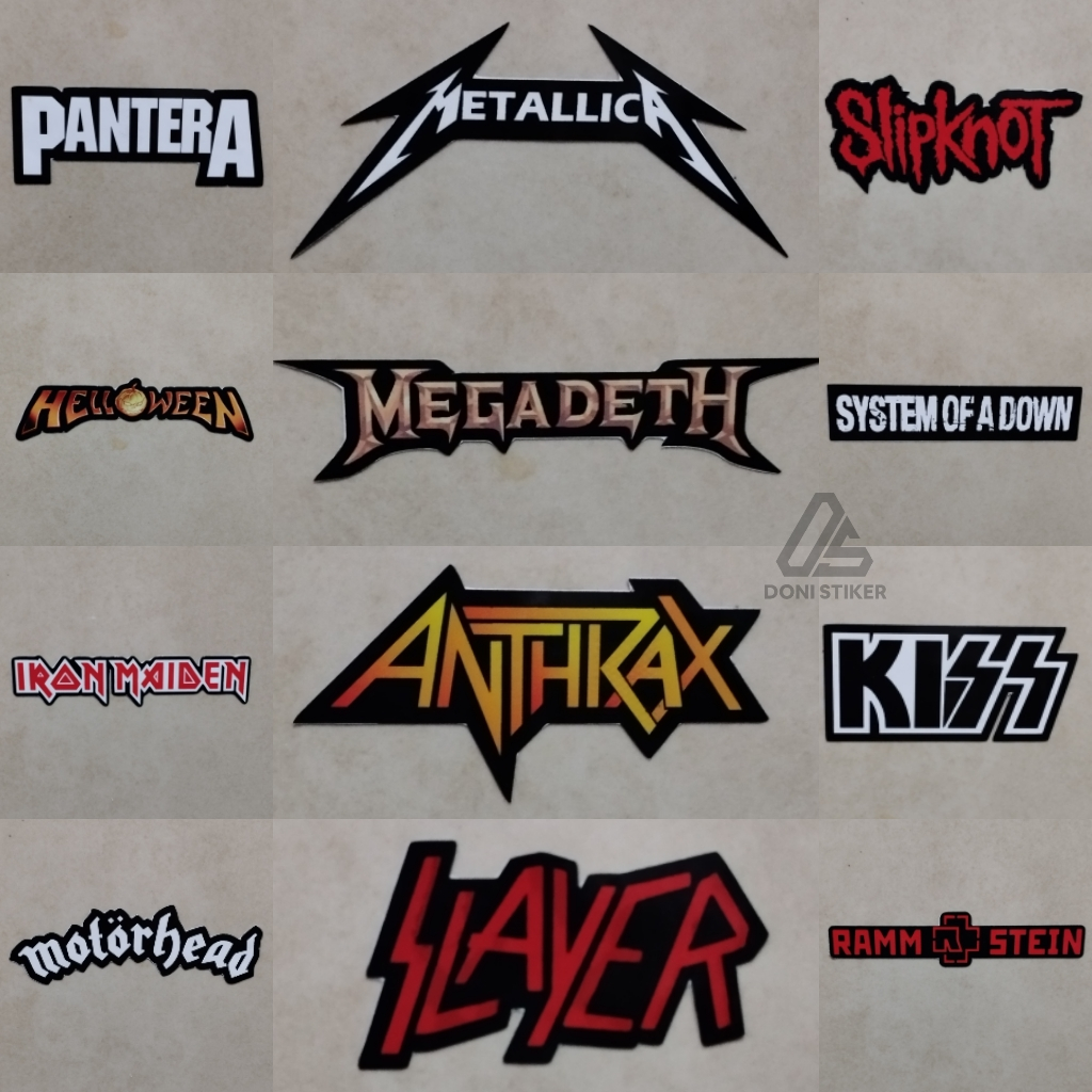 

stiker band metal sticker band metal