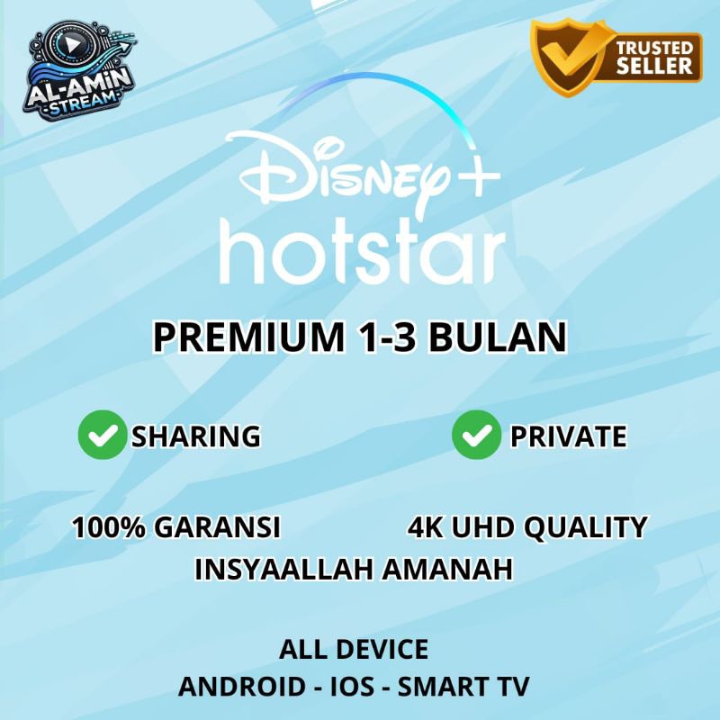DISNEY HOTSTAR LEGAL 10000% BERGARANSI