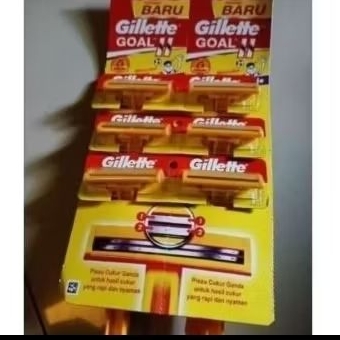 Gilette Goal kuning II cukur jenggot " Termurah" per 6 pcs