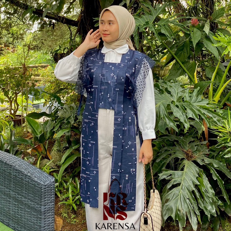 KODE B75J Hapsari Outer Kebaya Batik  Vest Outer Kebaya