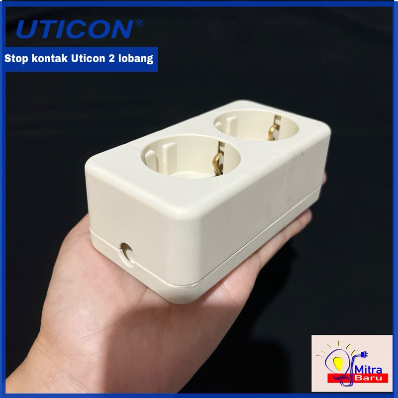 Stop Kontak Uticon 2 Lubang