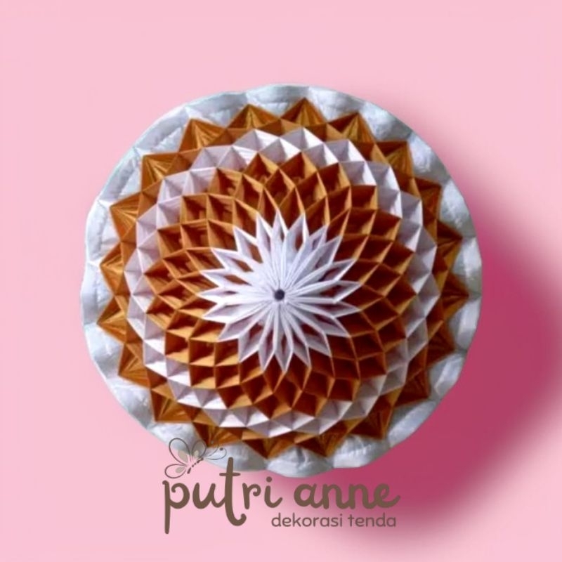 HIASAN ATAP TENDA DEKORASI SARANG TAWON JANTUNG PLAPON TENDA