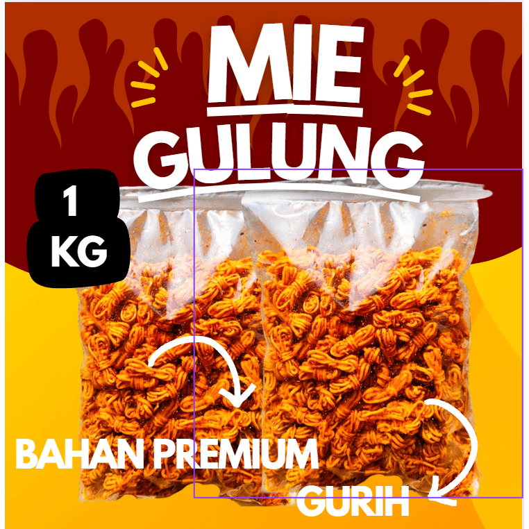 

mie gulung pedas extra daun jeruk isi 1kg