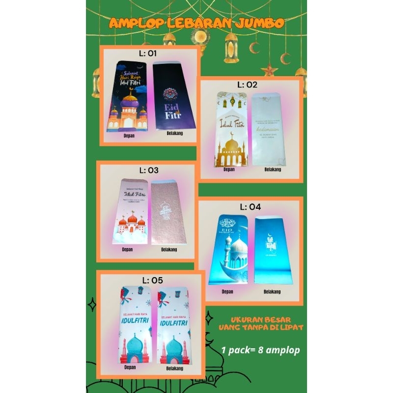 

AMPLOP LEBARAN PANJANG|ANGPAU LEBARAN BESAR