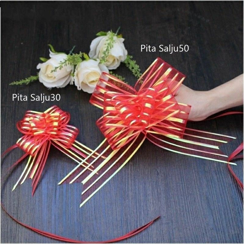 Pita Tarik Renda Salju Metalik ukuran  30mm