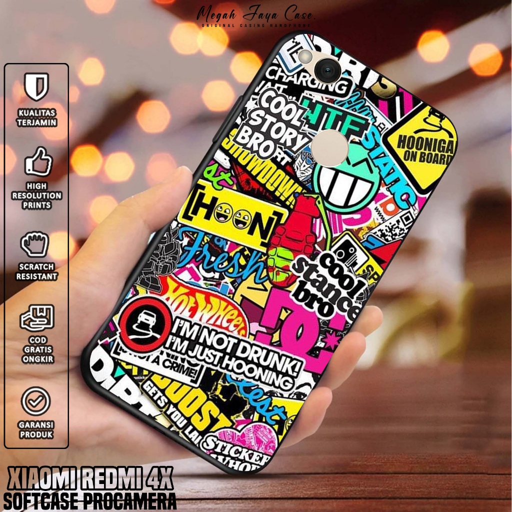 Softcase Xiaomi Redmi 4X - Case Hp Xiaomi Redmi 4X Motif GRAFF - Silikon Hp Xiaomi Redmi 4X - Casing