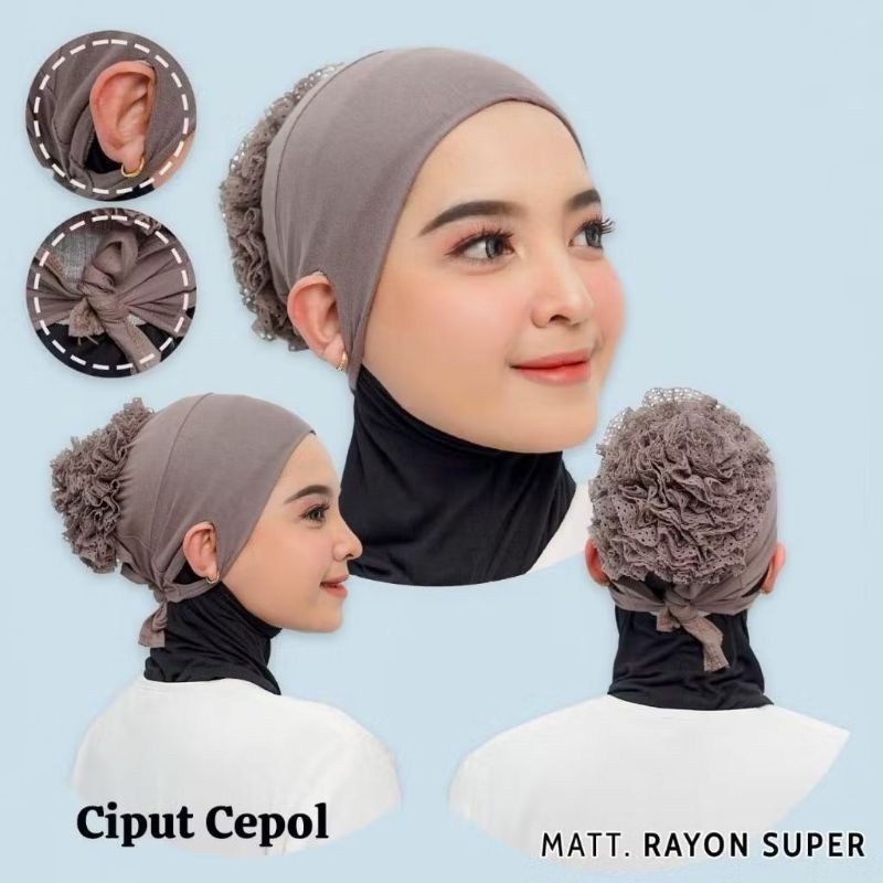 CIPUT TURKI DALAMAN KERUDUNG/ CIPUT CEPOL/ CIPUT TURKI CEPOL TALI BELAKANG