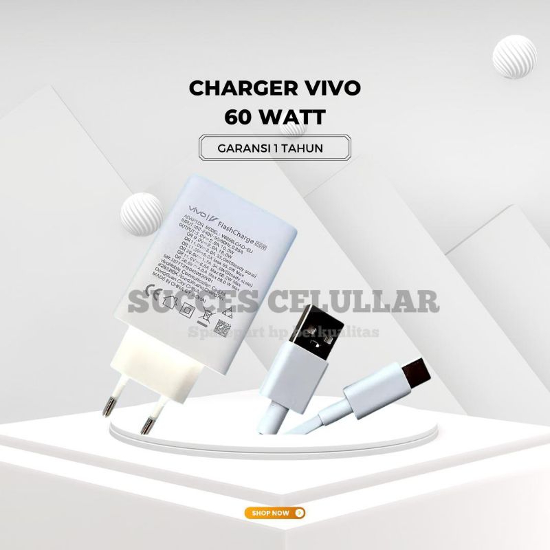 Charger Casan Vivo 60 Wat Type C Charger Casan Original Usb-C