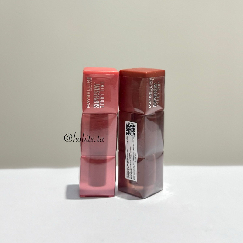 (NEW) MAYBELLINE OFFICIAL Superstay Teddy Tint 5 mL - Teddy Soft Matte Tahan 12 Jam Lipstick Lipcrea