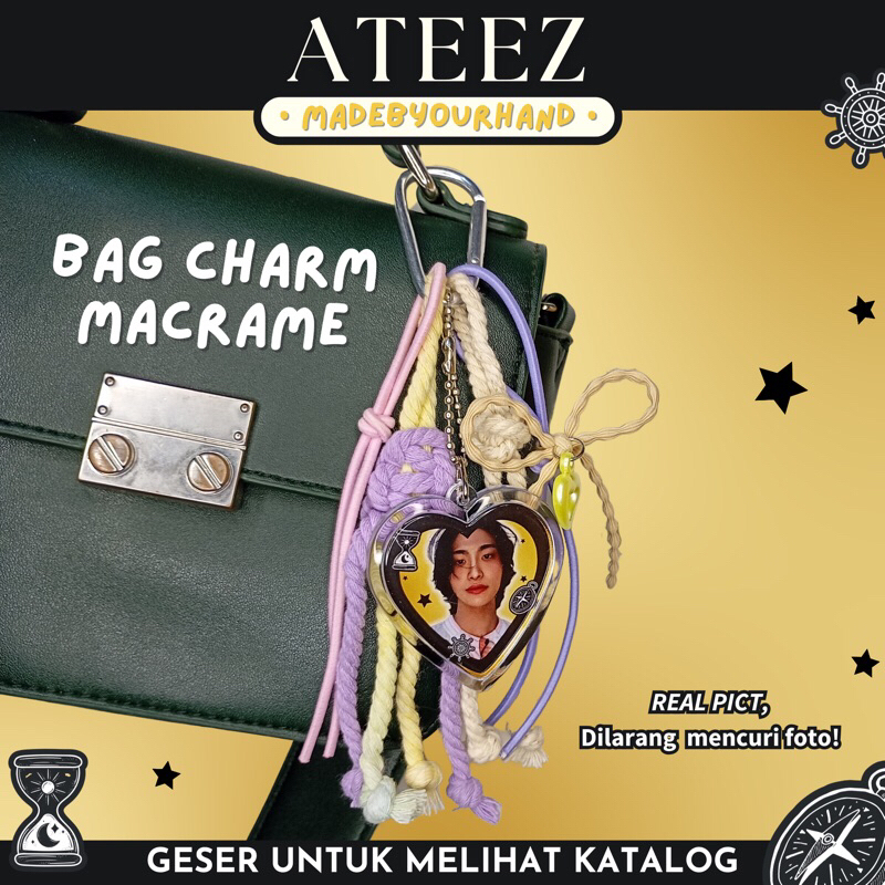 [ATEEZ] BAGCHARM MACRAME ATEEZ
