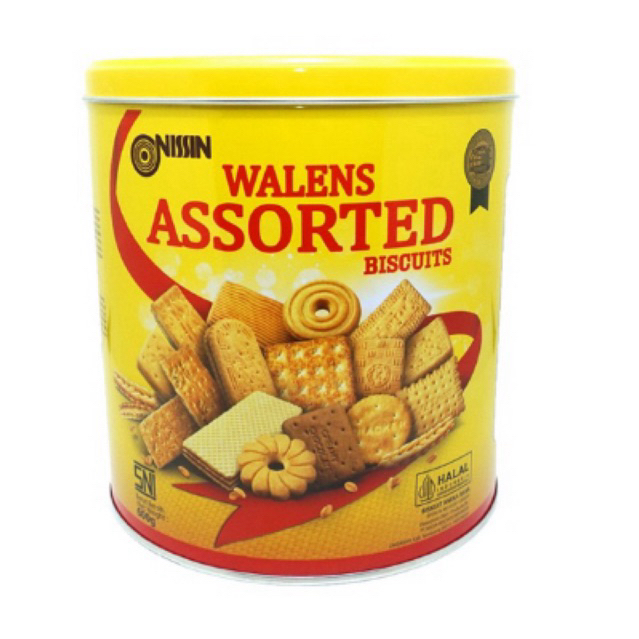 Nissin Walens Biskuit Kaleng Assorted 600 g