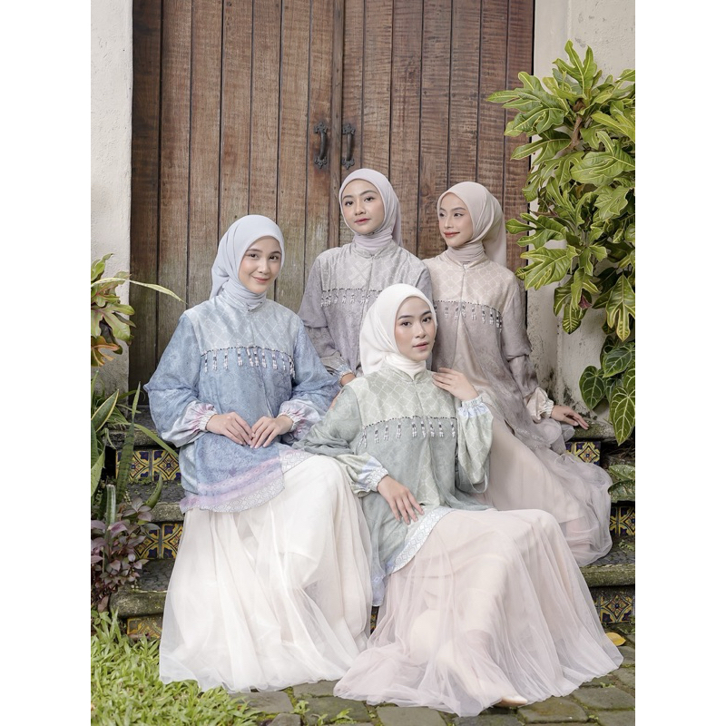 serenity blouse | tunik silk | baju lebaran | tunik premium | tunik wanita