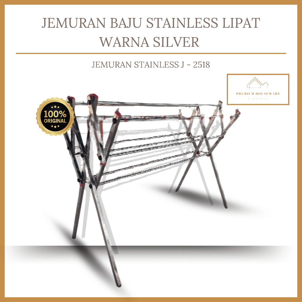 JEMURAN STAINLESS ANTI KARAT KUAT DAN KOKOH TERMURAH I JEMURAN JUMBO STAINLESS MERK BUFFALO I JEMURA