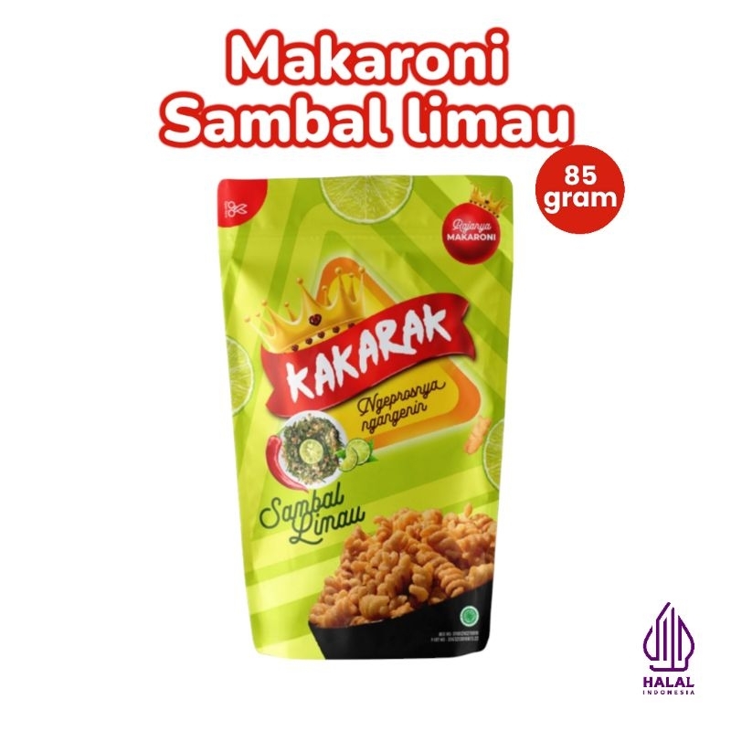 

KAKARAK - Makaroni Fusilli Rasa Sambal Limau 85gr