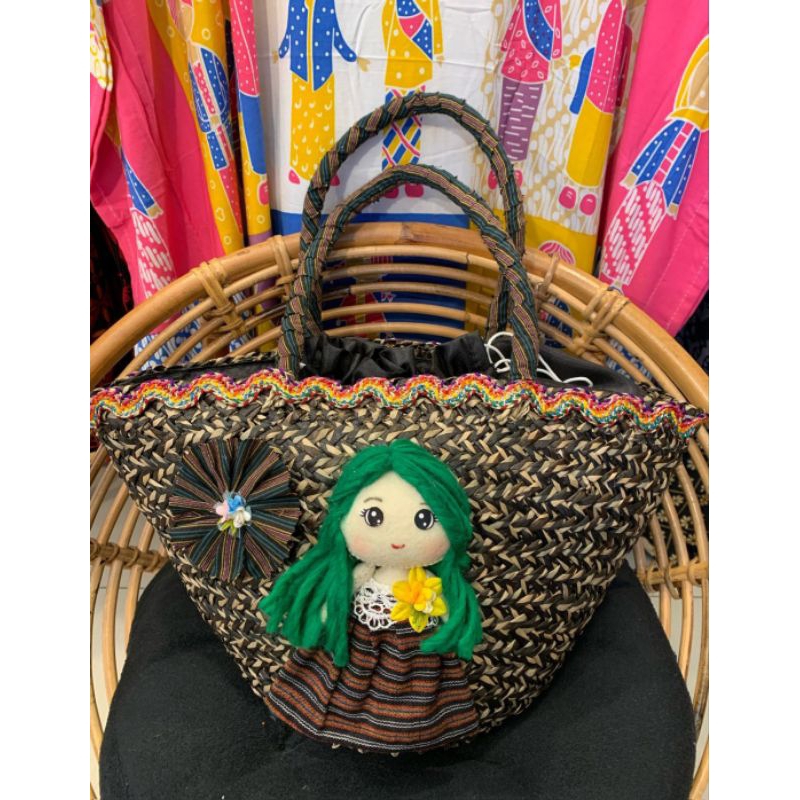 Tas anyam tedjo rambut hijau