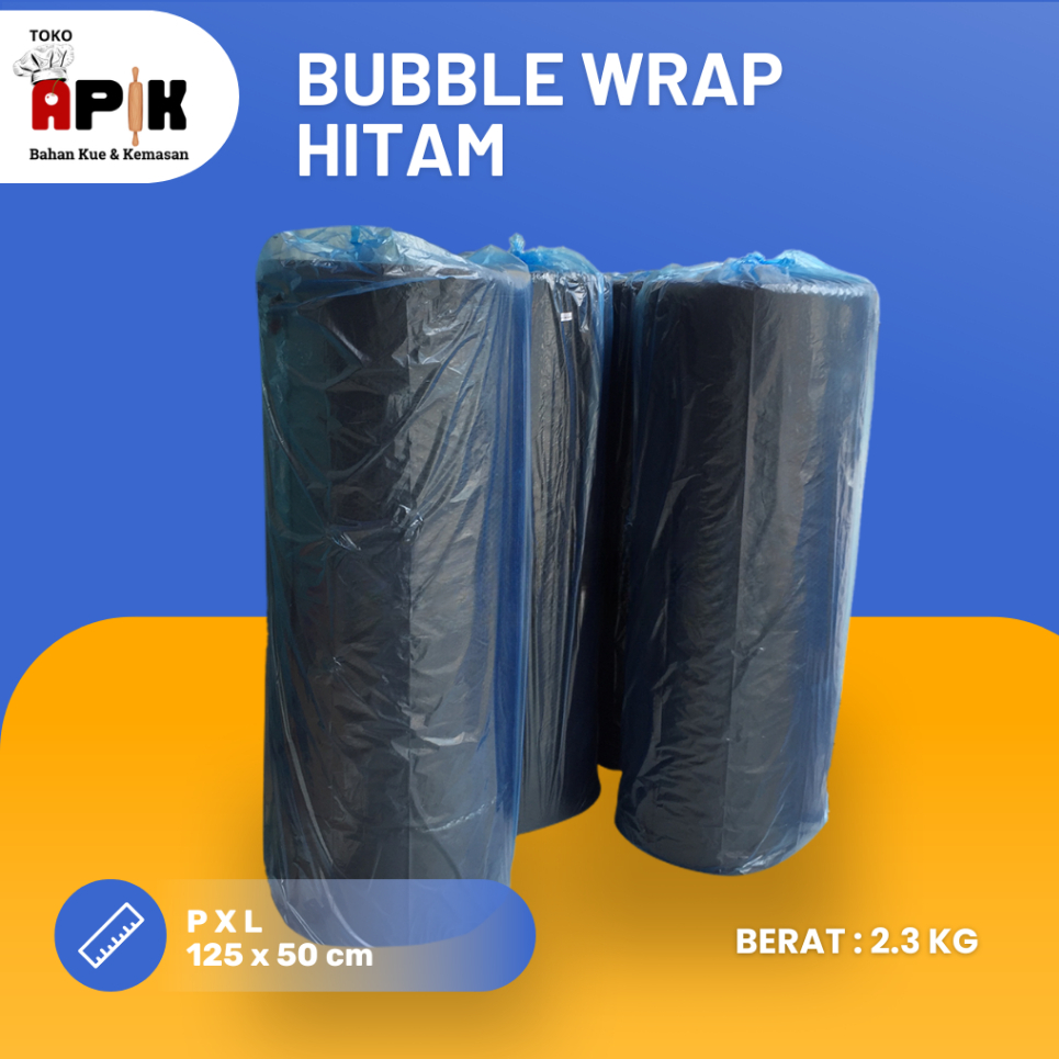 

BUBBLE WRAP HITAM 2,3 KG 1 ROLL 50 METER
