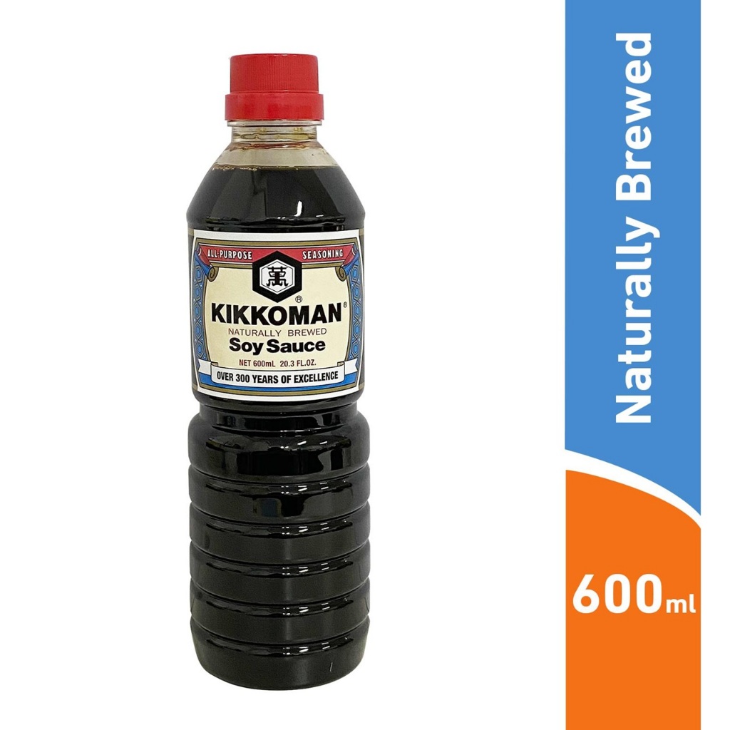 

(READY STOCK) Kikkoman Naturally Brewed Soy Sauce 600ml