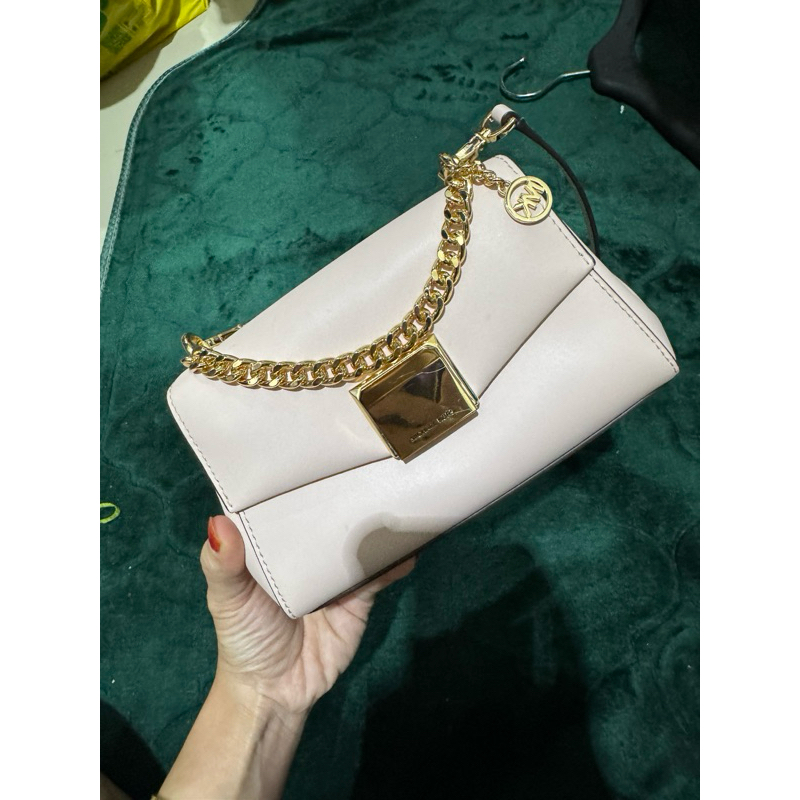 Preloved Michael Kors Lita Small crossbody powder blush | Tas MK Lita Blush pink