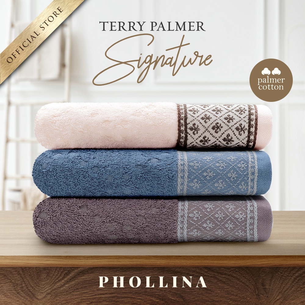 Handuk Terry Palmer Signature - Phollina - Bath Towel 70x140cm / 50x100cm / Handuk Mandi Dewasa