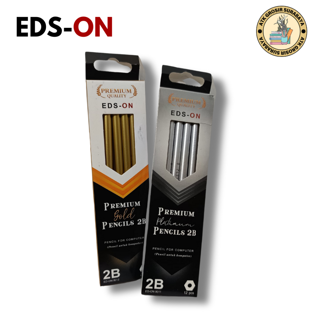 

EDS-ON Pensil 2B GOLD dan SILVER Computer Test 9012 - Lusinan