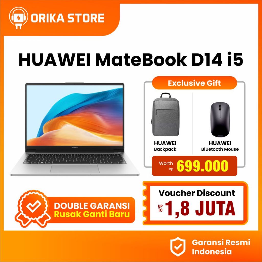 Laptop Huawei Matebook D14 I5 - Gen 12 I 13 8GB 256GB