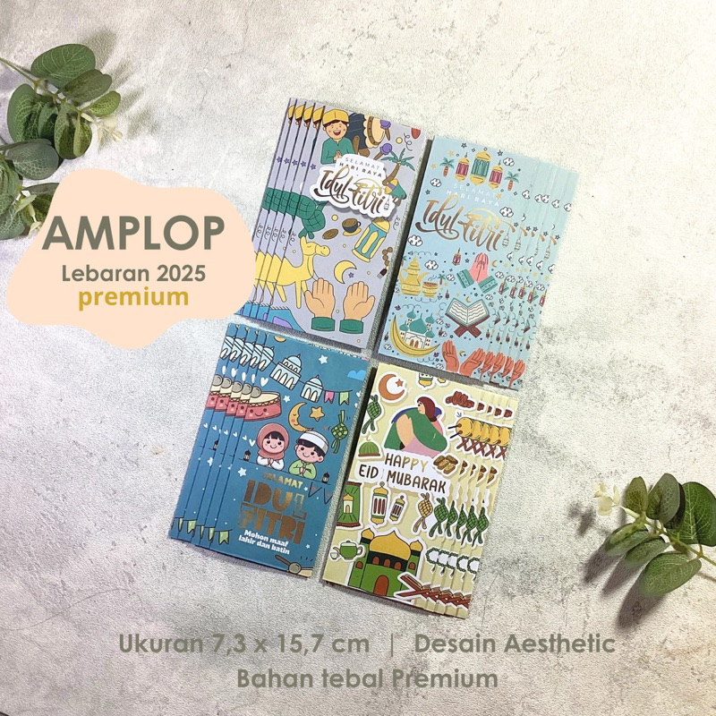 

[Best Seller] Isi 20 Amplop Lebaran Premium / Amplop Lebaran murah 2025 / Angpau Lebaran [Ukuran Uang]