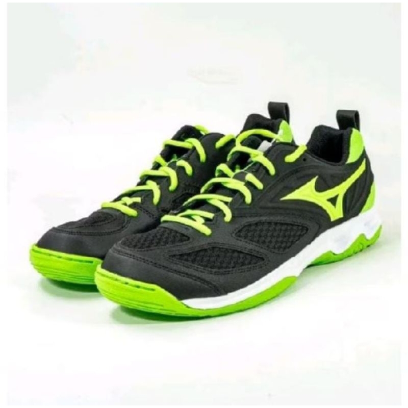 MIZUNO sepatu voli/volley MIZUNO DYNABLITZ /Hitam hijau/ORIGINAL