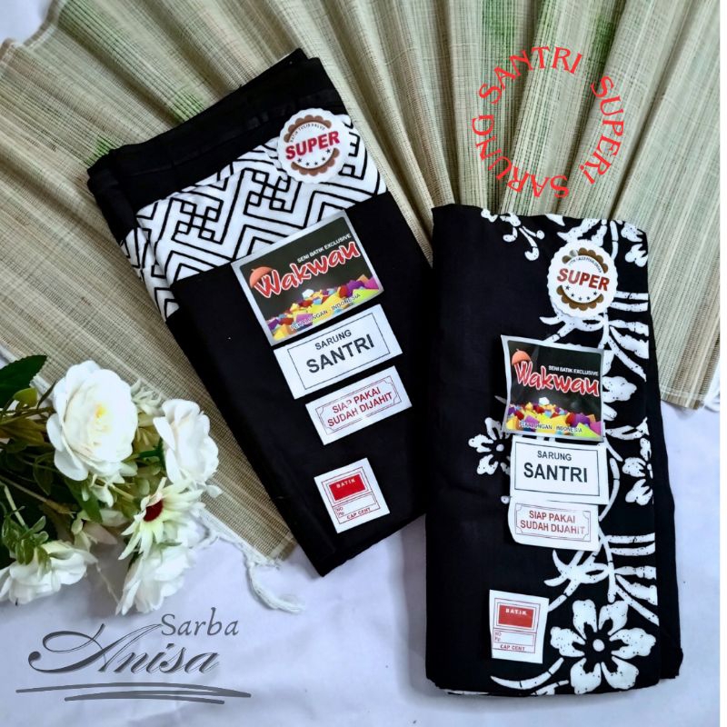 Kain Sarung Batik Wanita Sarung Katun Cap Cent Sarung Santri