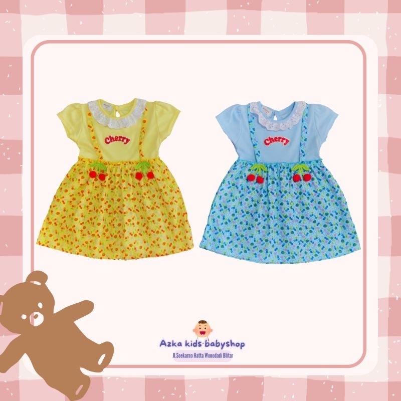 Dress Anak Motif Bunga / Dress Anak Cherry Amena / Dress Cantik Murah Amena / Dress Anak usia 6-1 ta