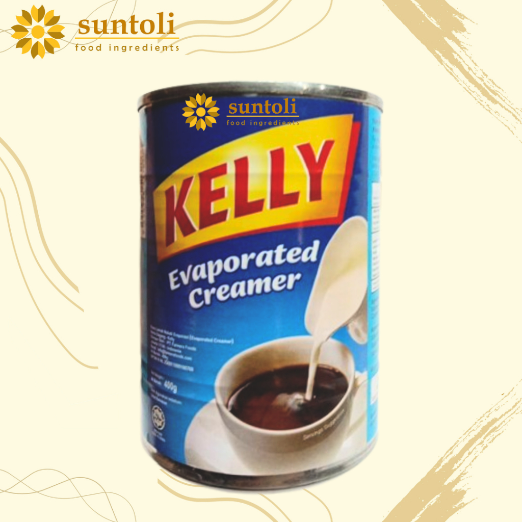 

KELLY EVAPORATED CREAMER - Krimer Susu Evaporasi 400 gr x 48 kaleng - 1 Karton - Instant Kurir